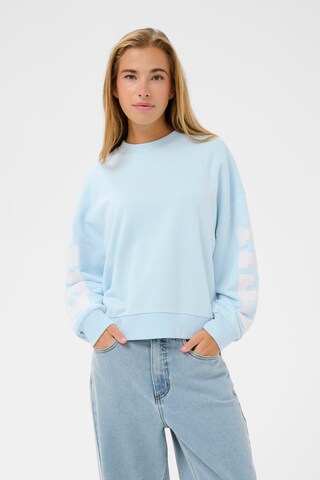 Kaffe Sweatshirt in Blauw: voorkant
