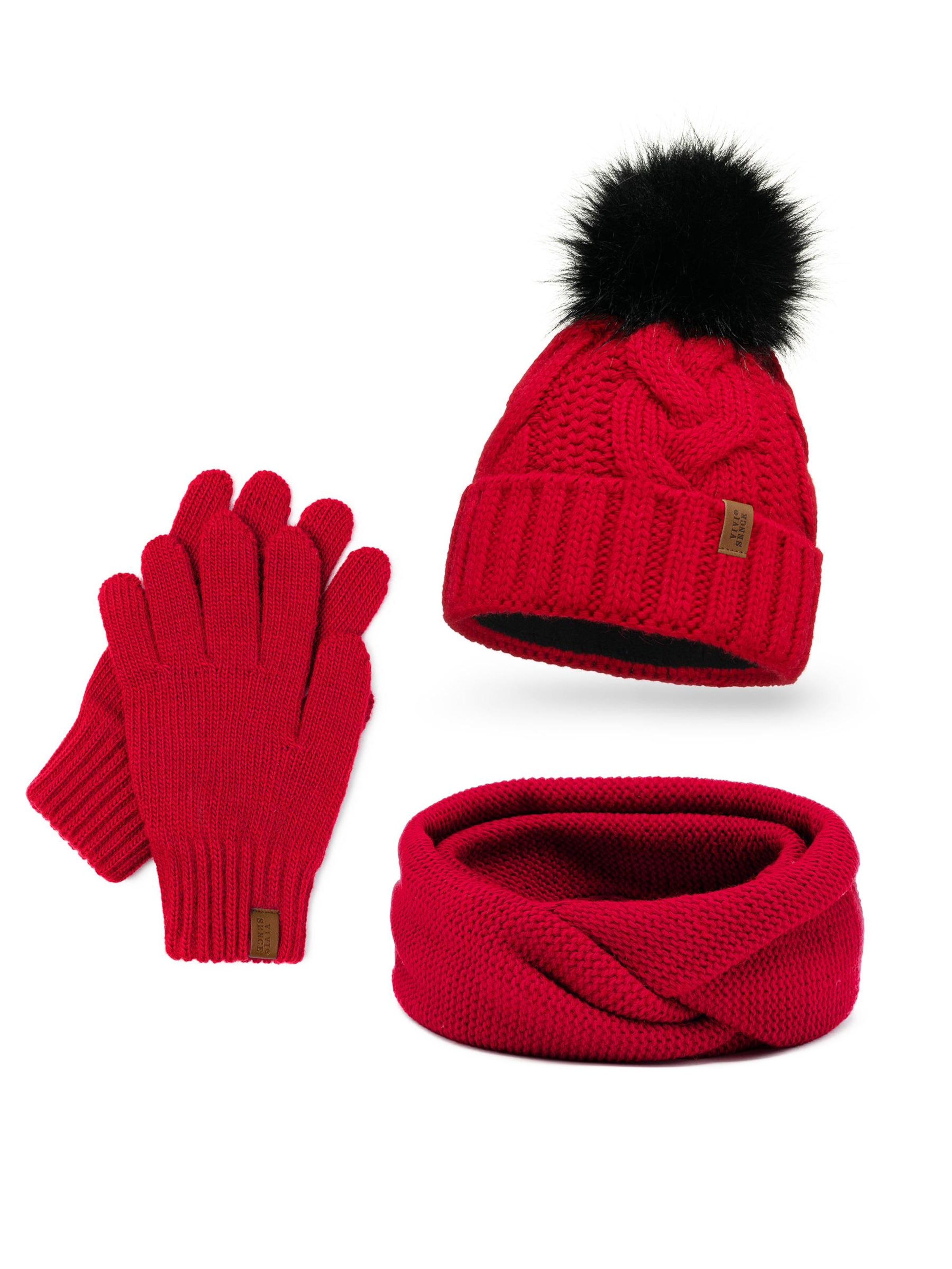 Vivisence Muts '7014  Set+R' in de kleur Rood, Productweergave