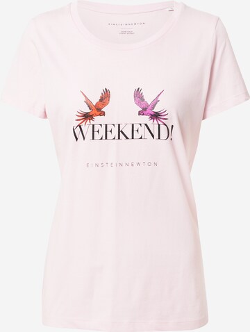 T-shirt 'Weekend' EINSTEIN & NEWTON en rose : devant