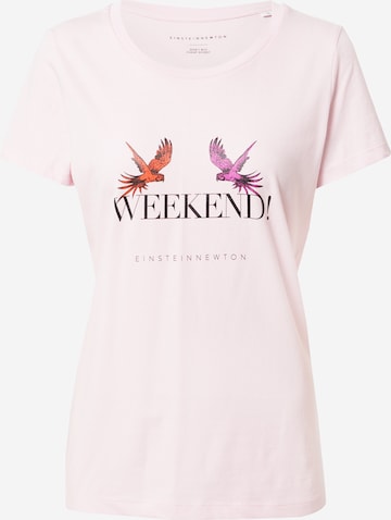 EINSTEIN & NEWTON T-Shirt 'Weekend' in Pink: predná strana