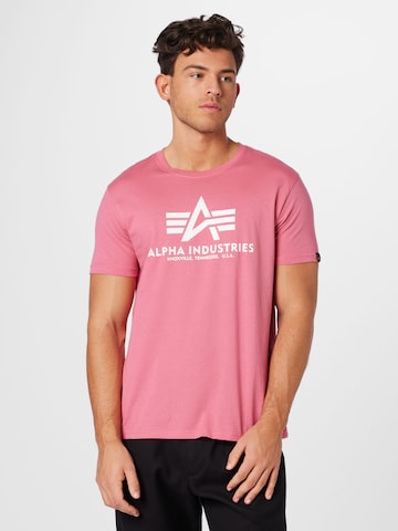 ALPHA INDUSTRIES Μπλουζάκι σε ροζ: μπροστά