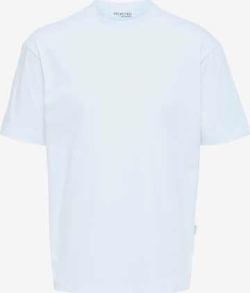 T-Shirt 'TRUMAN' SELECTED HOMME en blanc : devant