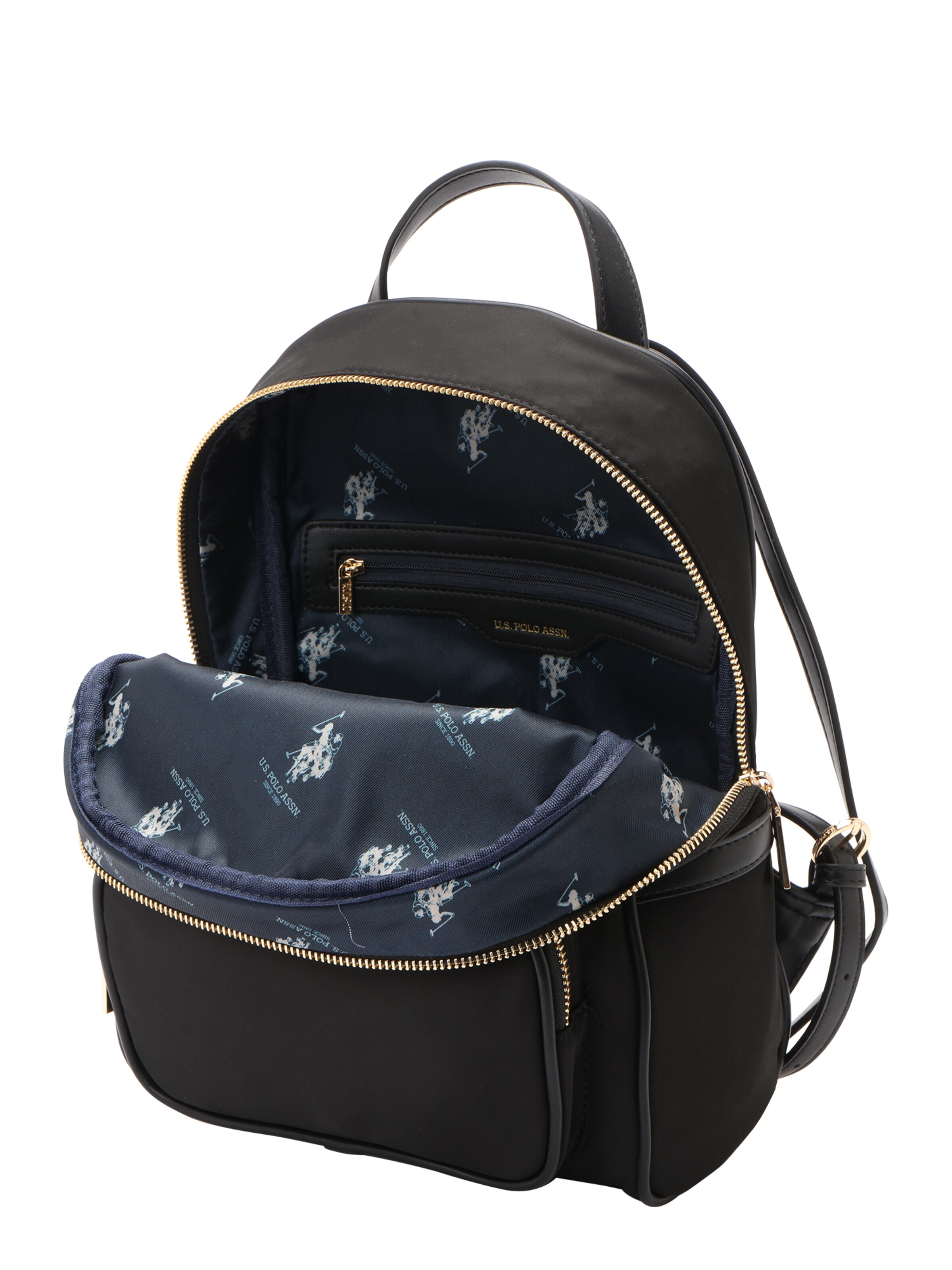 U.S. POLO ASSN. Hátizsák 'Houston' - fekete