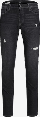 JACK & JONES Skinny Jeansy 'LIAM' w kolorze czarny: przód