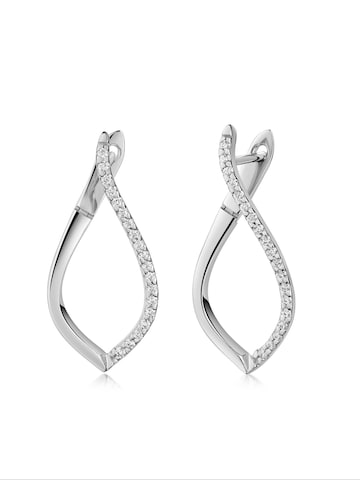 Cala Rose Ohrringe 'EMINE' in Silber: Vorderseite
