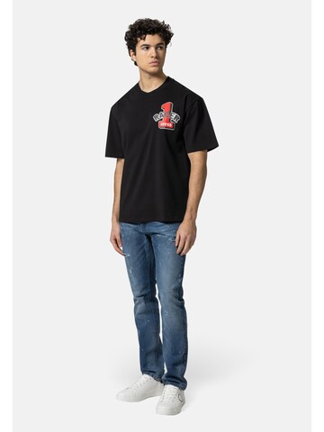 T-Shirt 'Tamaro Racing' 19V69 ITALIA en noir