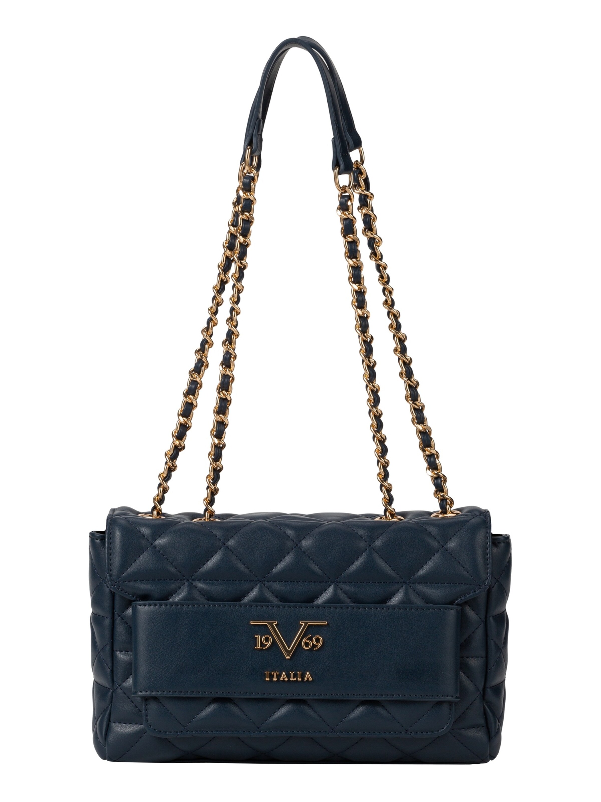 19V69 ITALIA - Bolso de hombro 'Gaia' en azul: frente