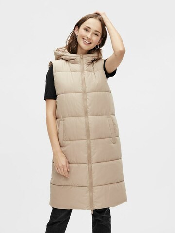 PIECES Vest 'Bee' i beige: forside