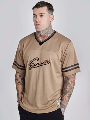 SikSilk Shirt in Beige: front