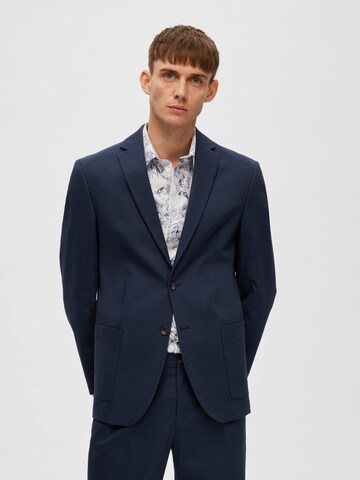 SELECTED HOMME Slim fit Suit Jacket 'Gibson' in Blue