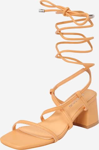 Public Desire Strap sandal 'MABEL' in Orange: front