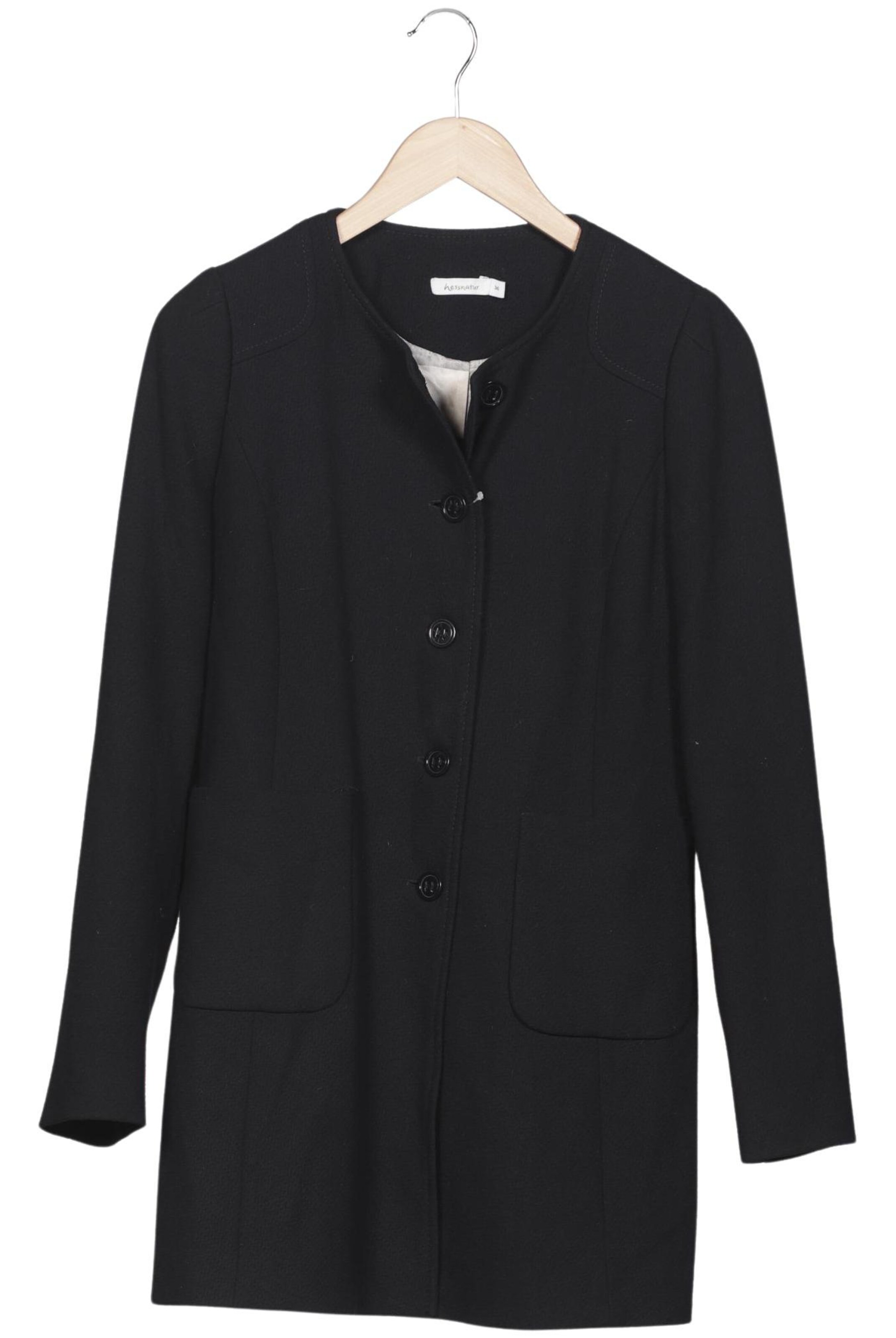 hessnatur Jacket & Coat in S in Black: front