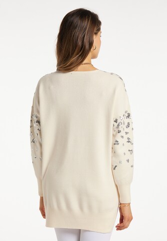 Regular Pull-over faina en blanc