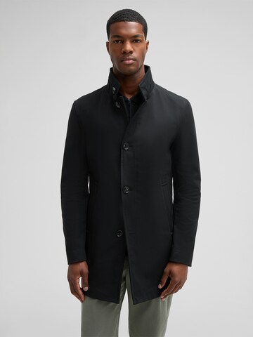 STRELLSON Between-seasons coat 'Finchley Summer' in Black: front