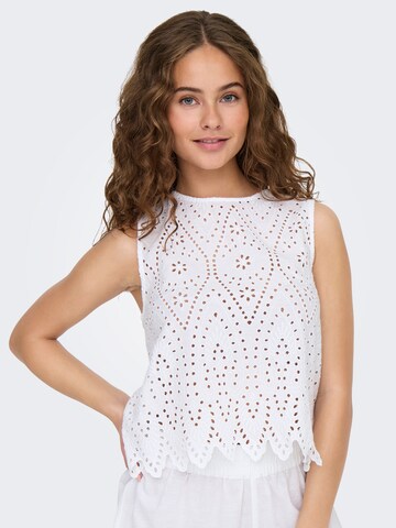 ONLY - Top 'ONLTulum' en blanco