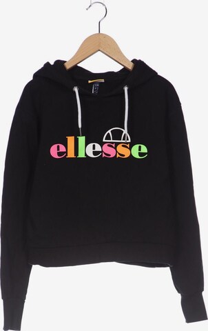 ELLESSE Sweatshirt & Zip-Up Hoodie in XS in Black: front