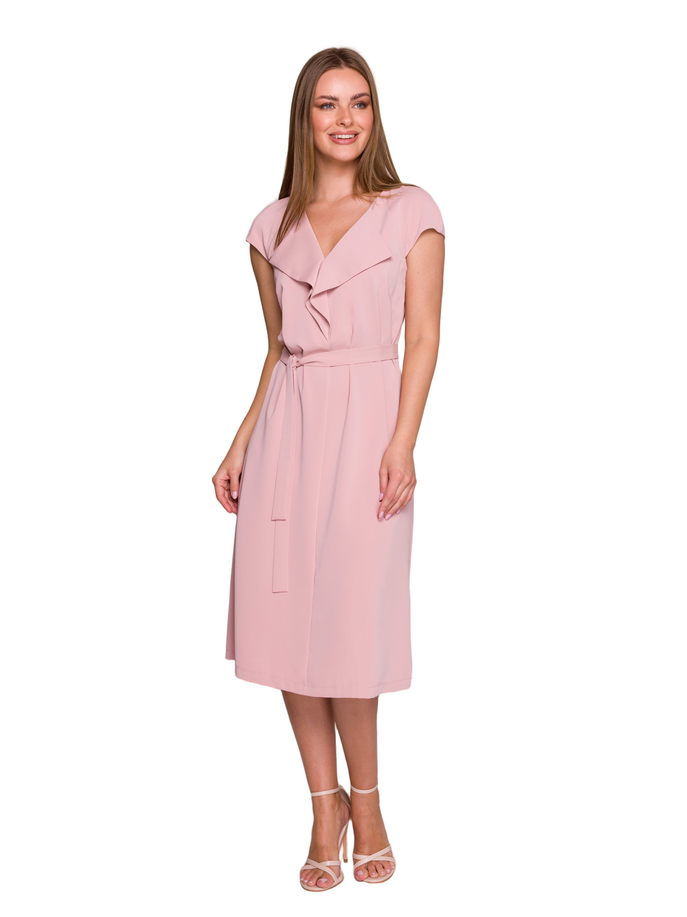 Stylove Šaty 'Sukienka z żabotem' – pink