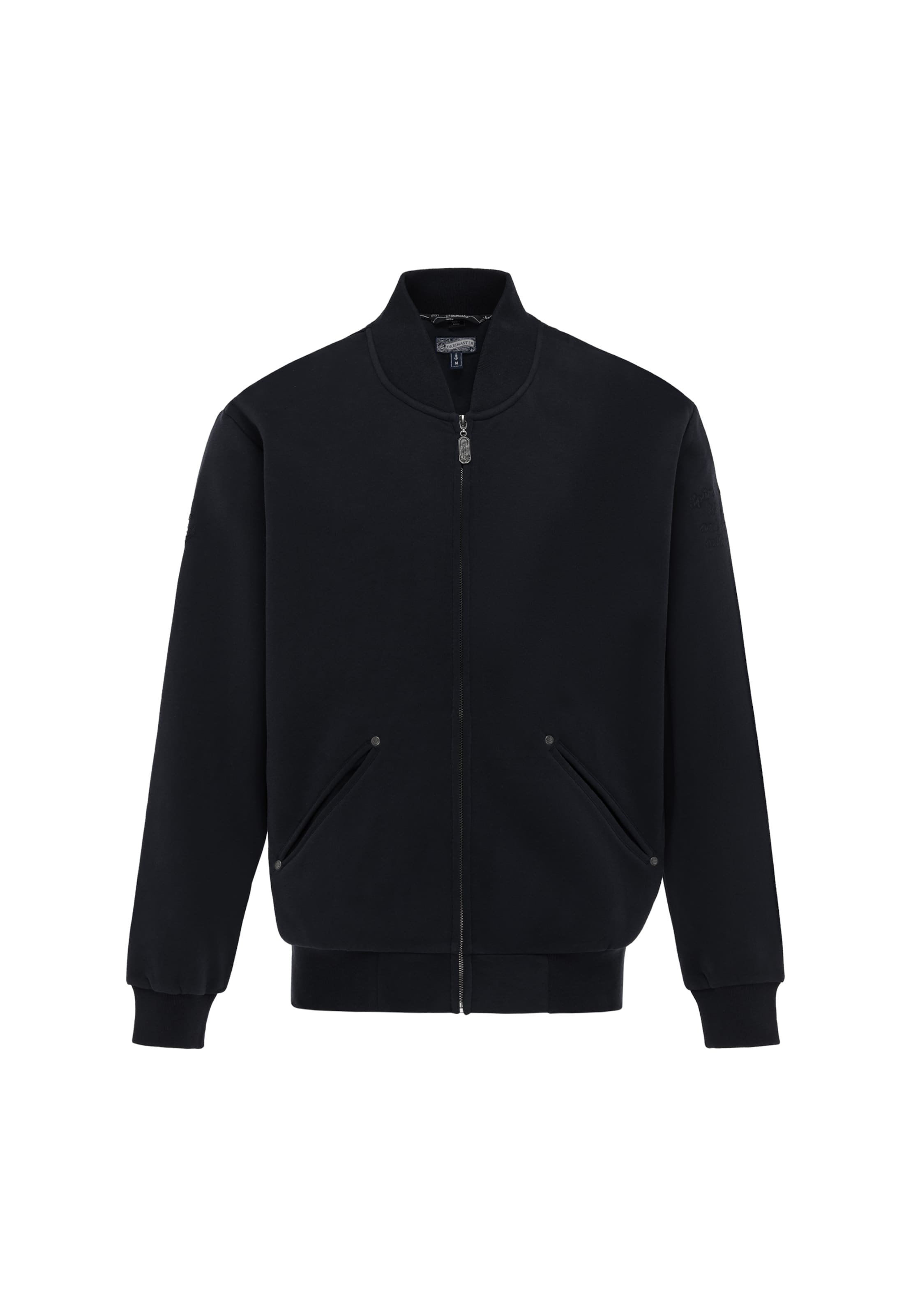 DreiMaster Vintage Sweatvest in Zwart: voorkant