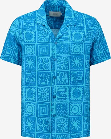 Shiwi Regular fit Button Up Shirt in Blue: front