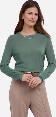 FALKE Pullover 'Pure Merino Wool' in Grün: Vorderseite