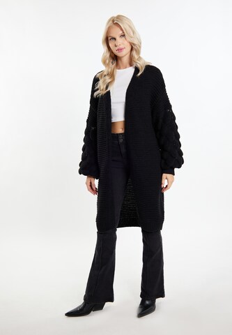 IZIA Knit Cardigan 'Gaya' in Black