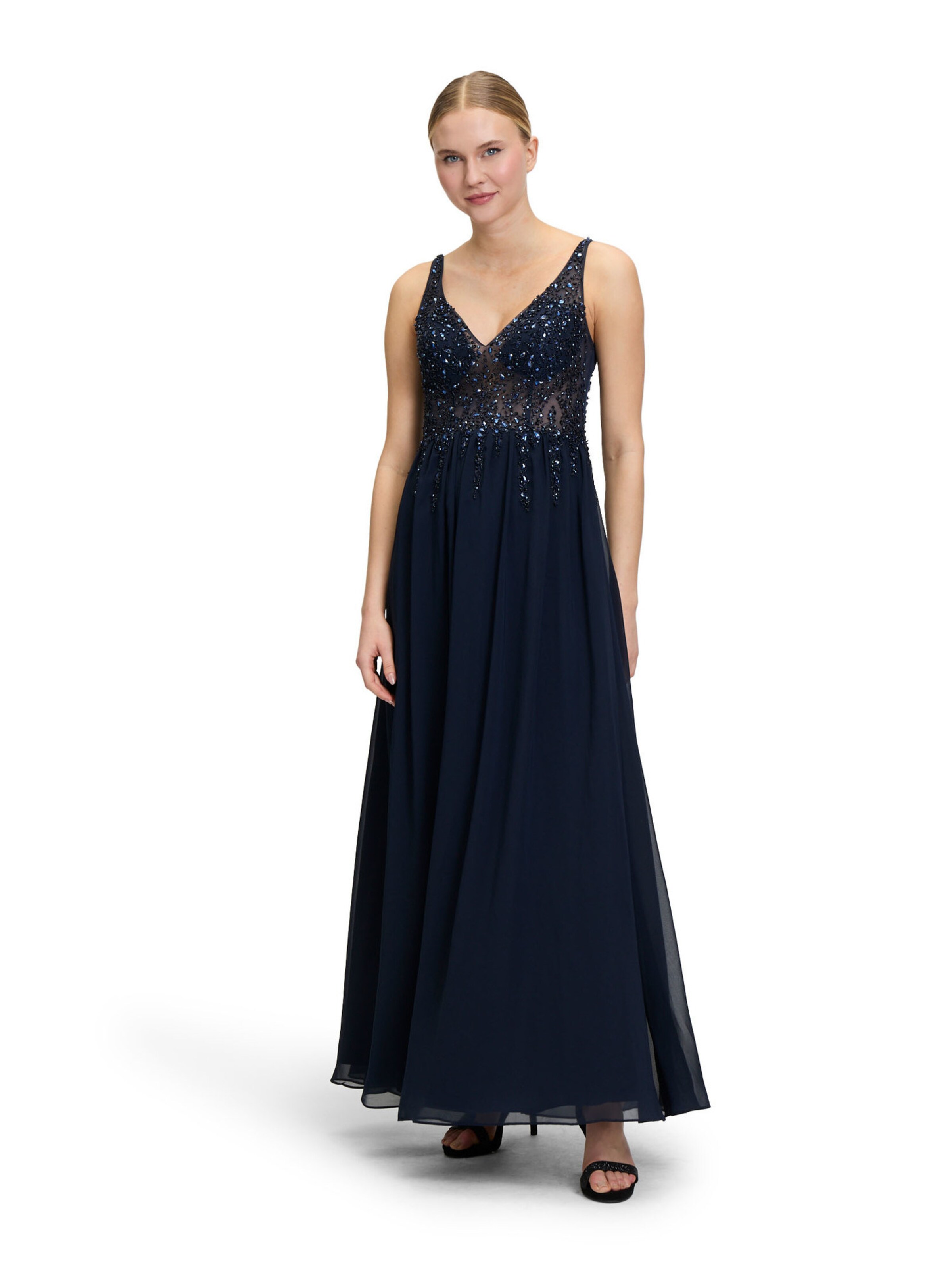 Vera Mont Abendkleid in Blau: Vorderseite