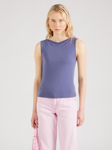 Monki Top 'Anne' in Blauw: voorkant