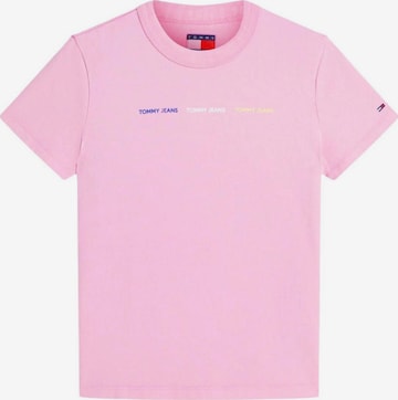 Maglietta 'DW0DW22905' di Tommy Jeans in rosa: frontale