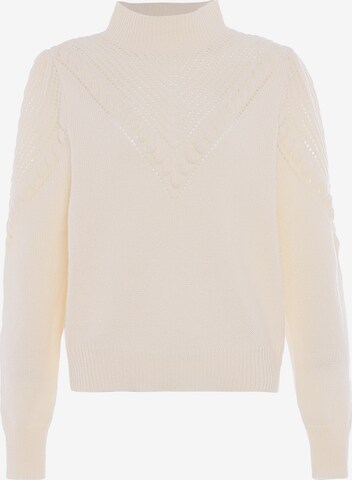 Pull-over faina en beige : devant