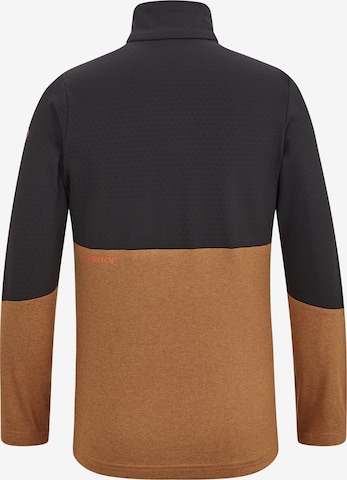 ZIENER Athletic Sweater 'JOKKA' in Brown