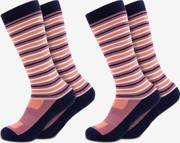 Occulto Athletic Socks in Purple: front