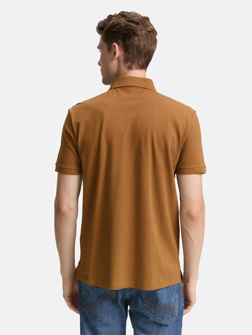 TOM TAILOR Poloshirt in Braun