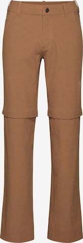 MAMMUT Regular Outdoorhose 'Hiking V' in Braun: Vorderseite