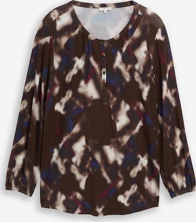 Tom Tailor Women + Футболка в Цвет экрю / Темно-коричневый / Темно-красный, Обзор товара