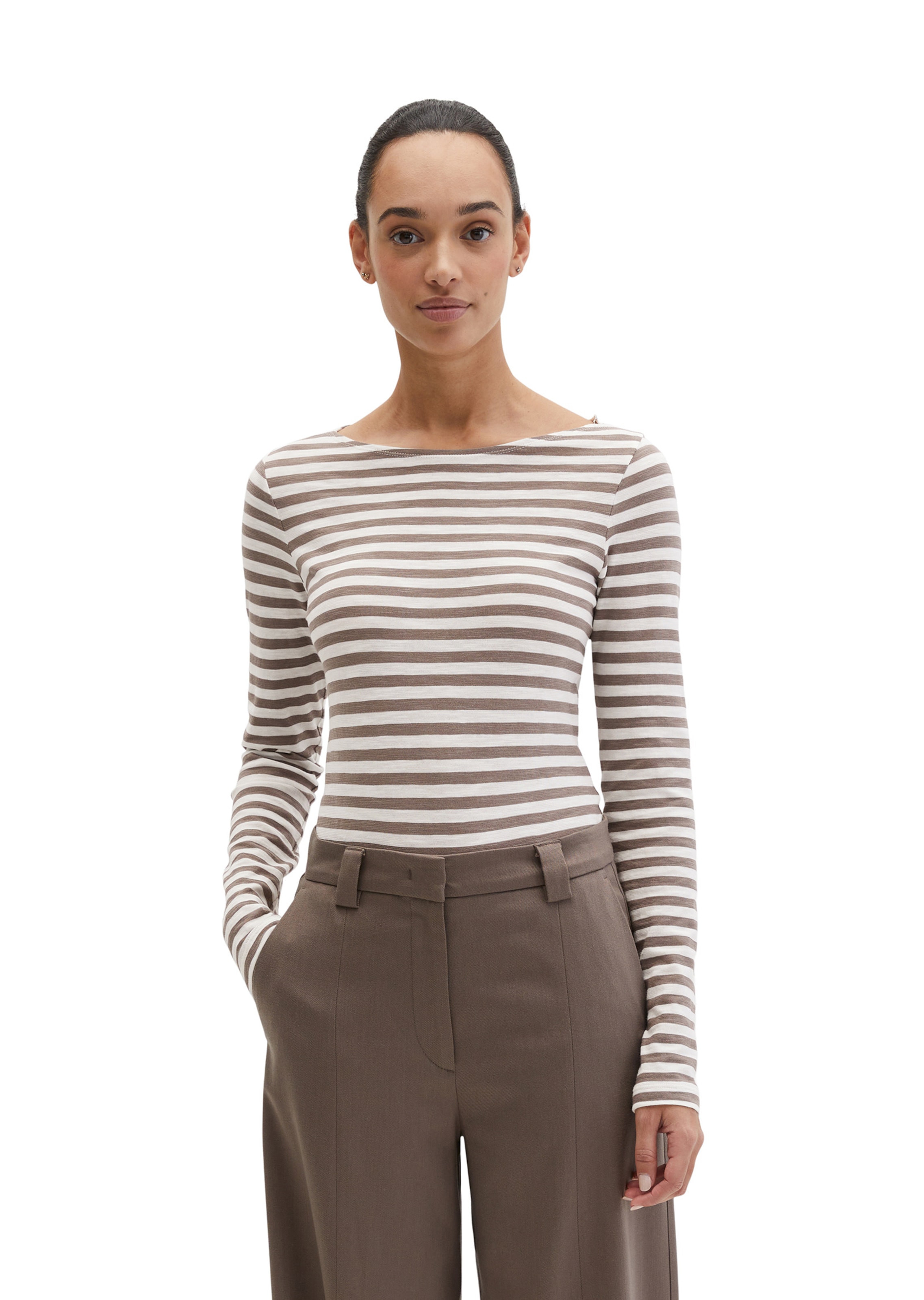 Marc O'Polo - Camiseta en marrón: frente