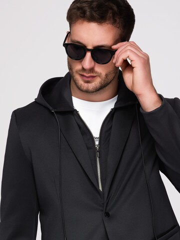 Coupe regular Veste de costume Ombre en noir