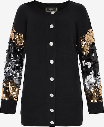 Cardigan faina en noir : devant