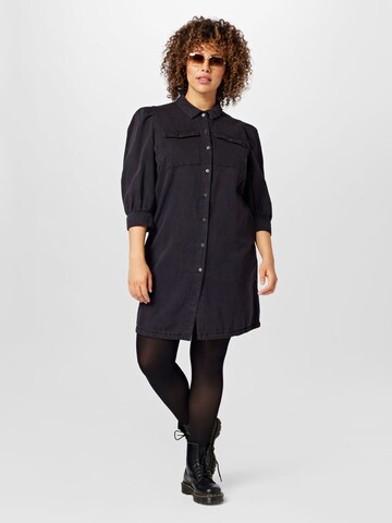 ONLY Curve Shirt Dress 'FELICA' in Black