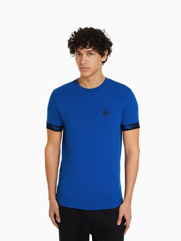 Bershka T-Shirt in Blau: predná strana