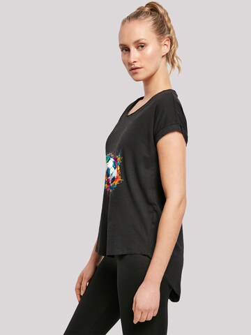 F4NT4STIC Shirt 'Bunte Fußball' in Black