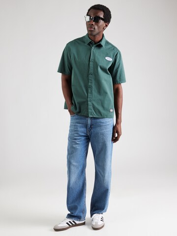 Kaotiko Regular fit Button Up Shirt 'DEVIL'S VALLEY' in Green