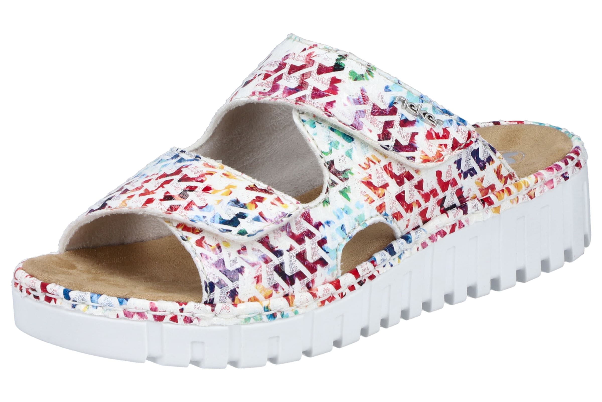 Mule Rieker en blanc : devant