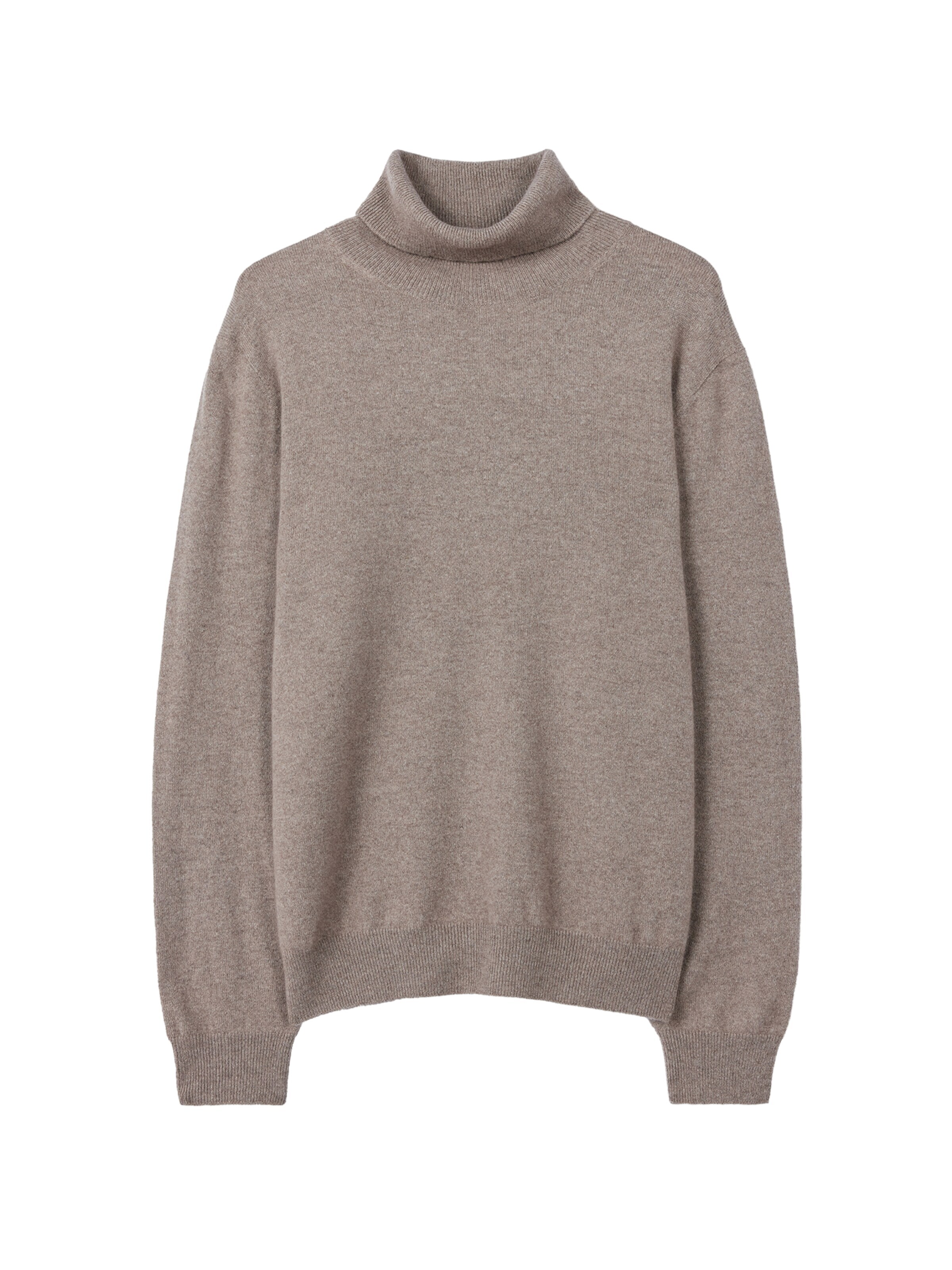 Pullover 'Men's Essential Turtleneck Cashmere Sweater' di GOBI Cashmere in grigio: frontale