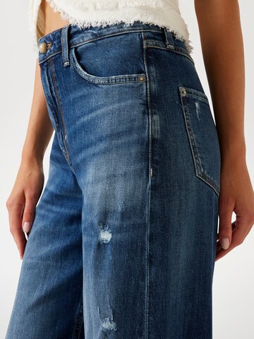 GUESS Wide Leg Jeans 'Bellagio' in Blau