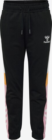 Hummel Tapered Broek in Zwart: voorkant