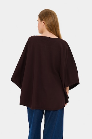SAINT TROPEZ Poncho in Braun