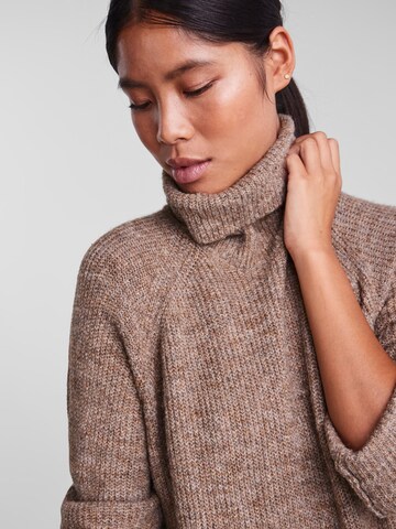 PIECES Sweater 'Ellen' in Brown