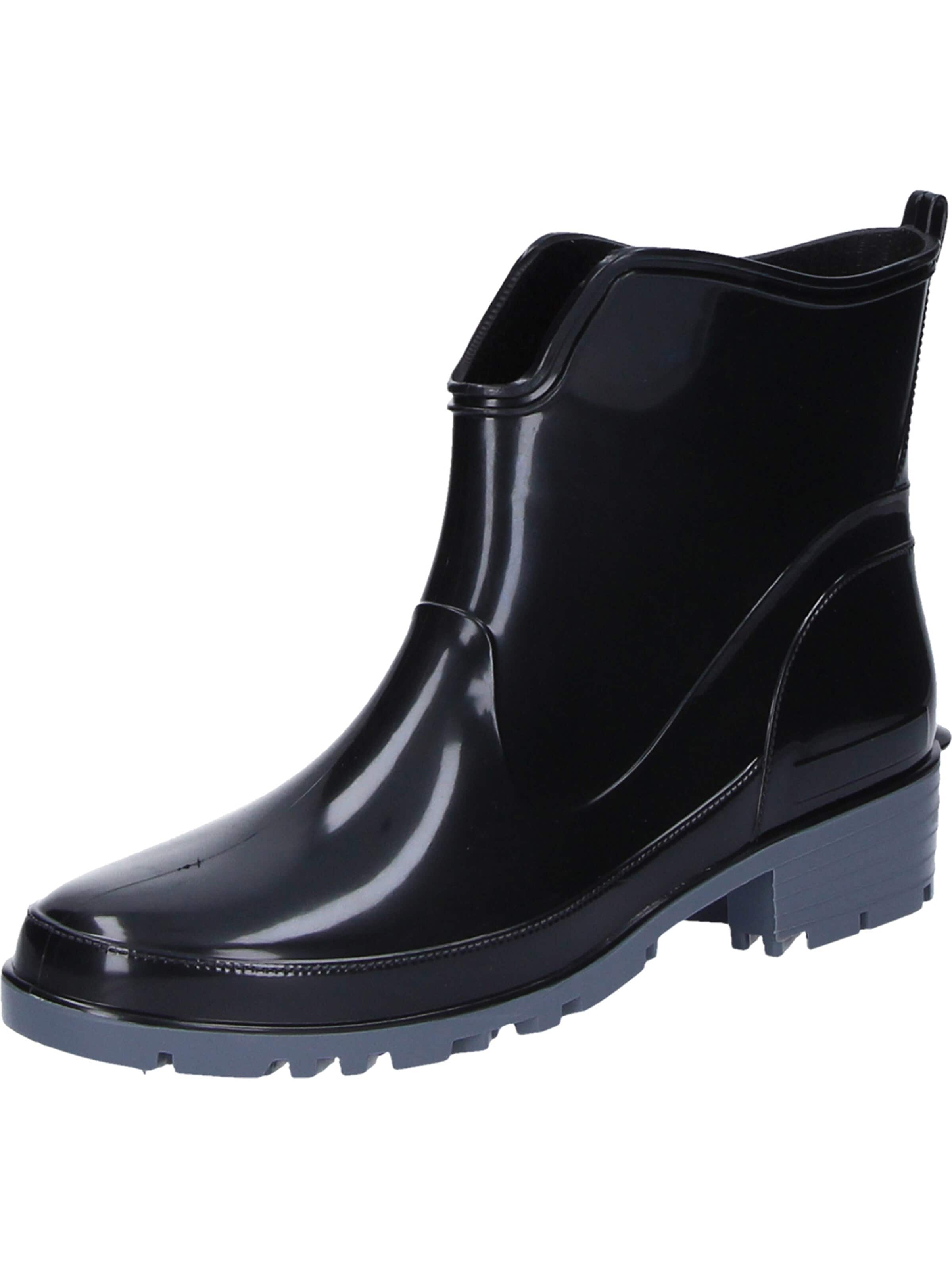 BOCKSTIEGEL Rubber Boots 'Regenstiefel Elke in schwarz' in Black: front
