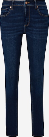 Coupe slim Jean 'Catie' QS en bleu : devant