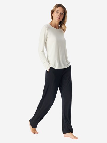 SCHIESSER Pajama Shirt 'Mix & Relax' in White